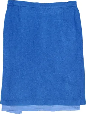 90s Blue Pencil Skirt