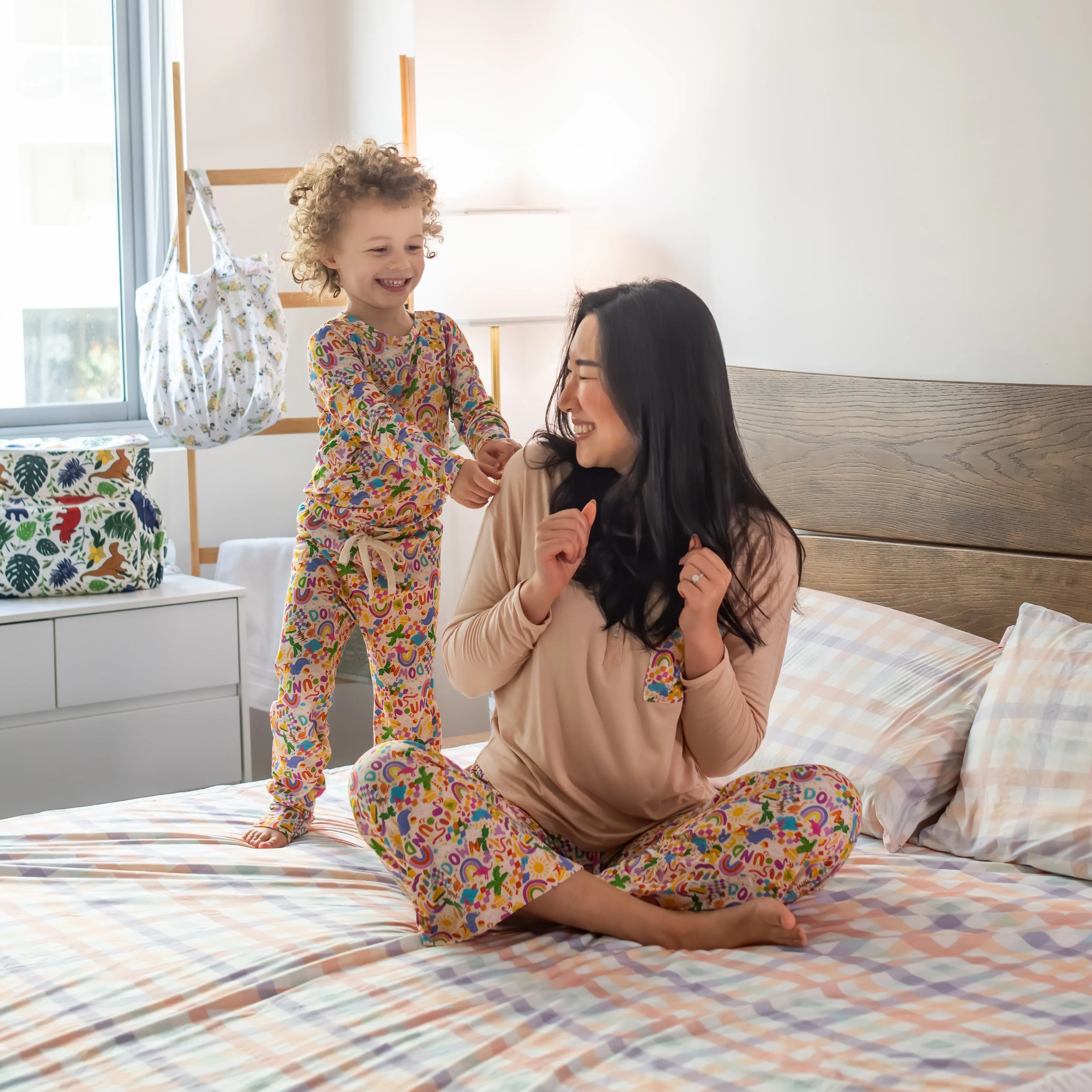Adults Bamboo Pyjamas | Ellie Whittaker - Down Under (Cream)