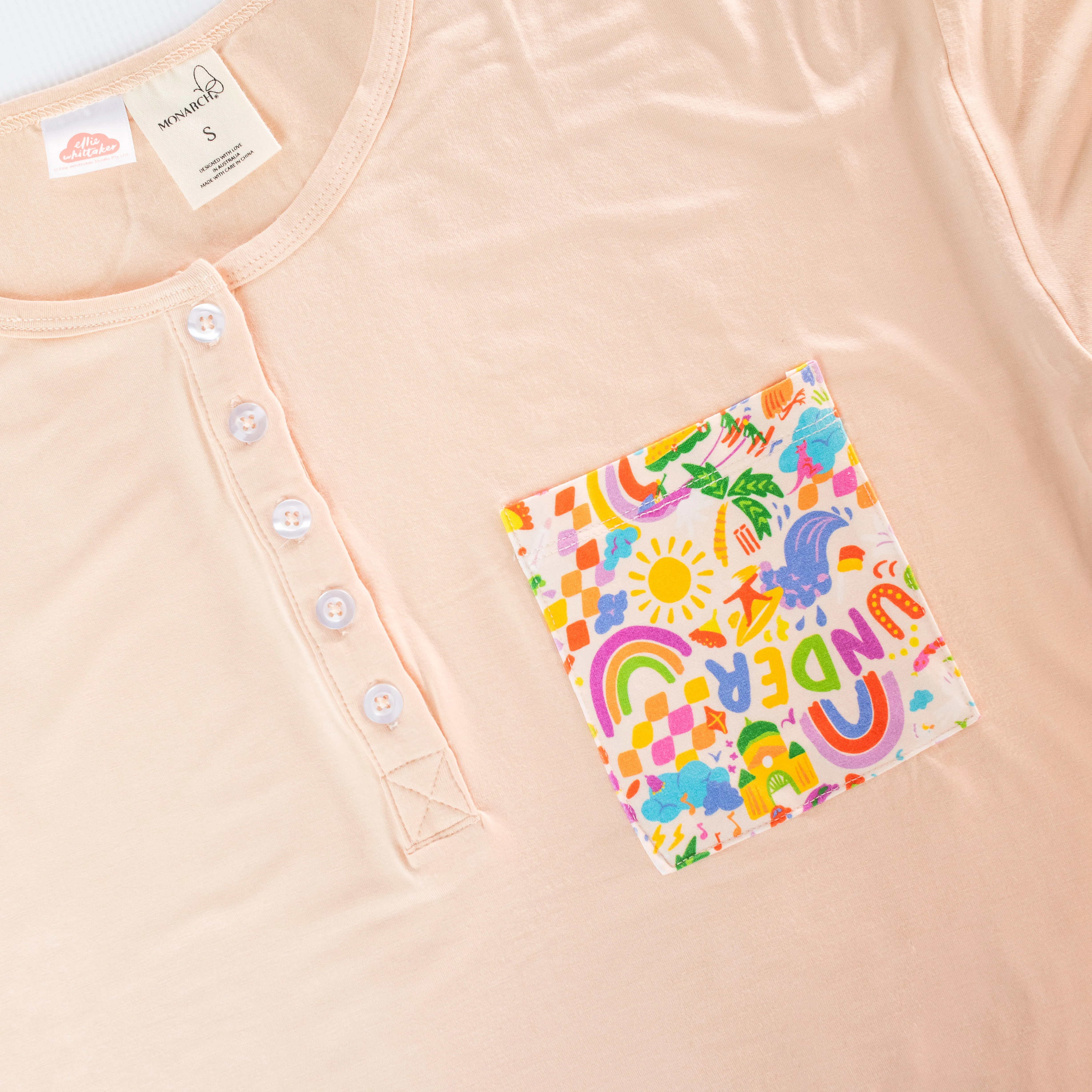 Adults Bamboo Pyjamas | Ellie Whittaker - Down Under (Cream)