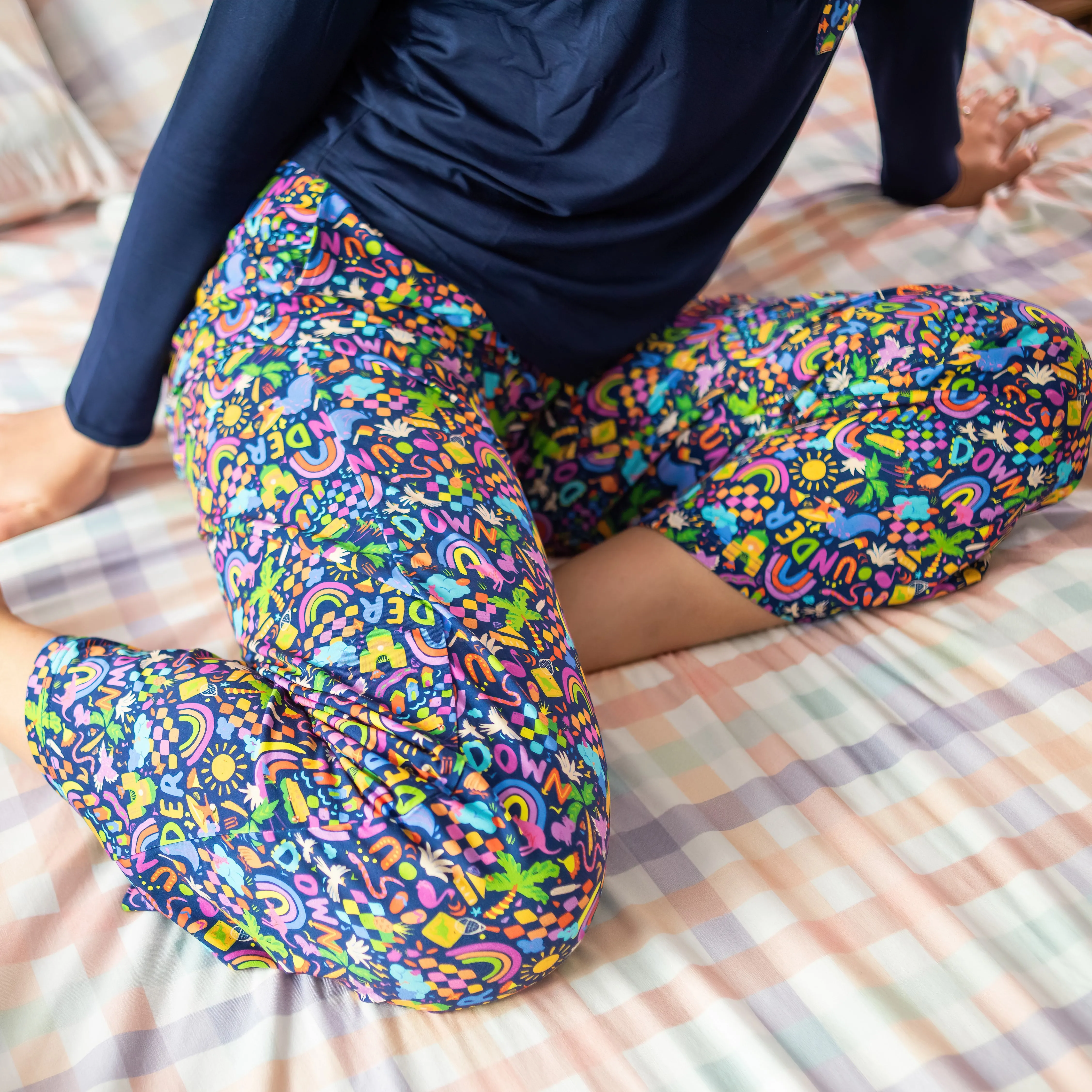 Adults Bamboo Pyjamas | Ellie Whittaker - Down Under (Navy)