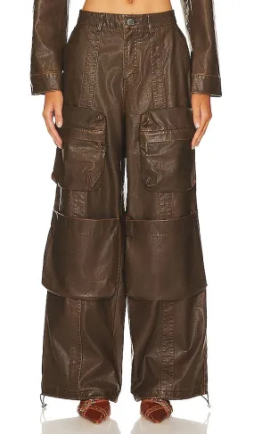 AFRM Collins Cargo Pants in Chocolate