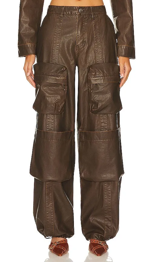 AFRM Collins Cargo Pants in Chocolate