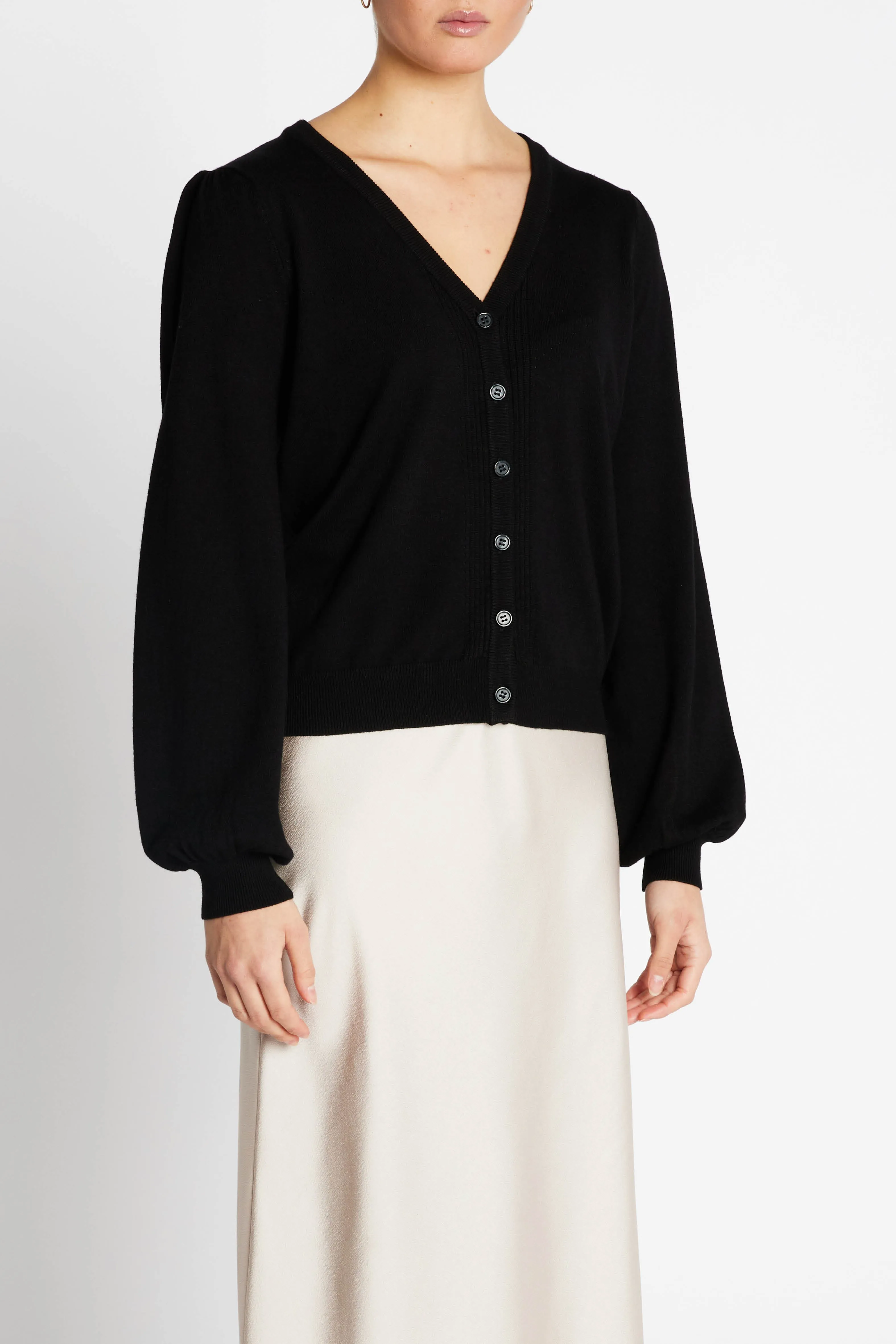 AnemoneBBCarlinas cardigan - Black