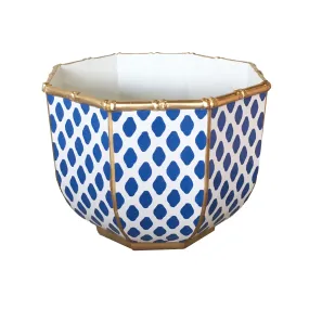 Bamboo Bowl in Parsi Navy, Large