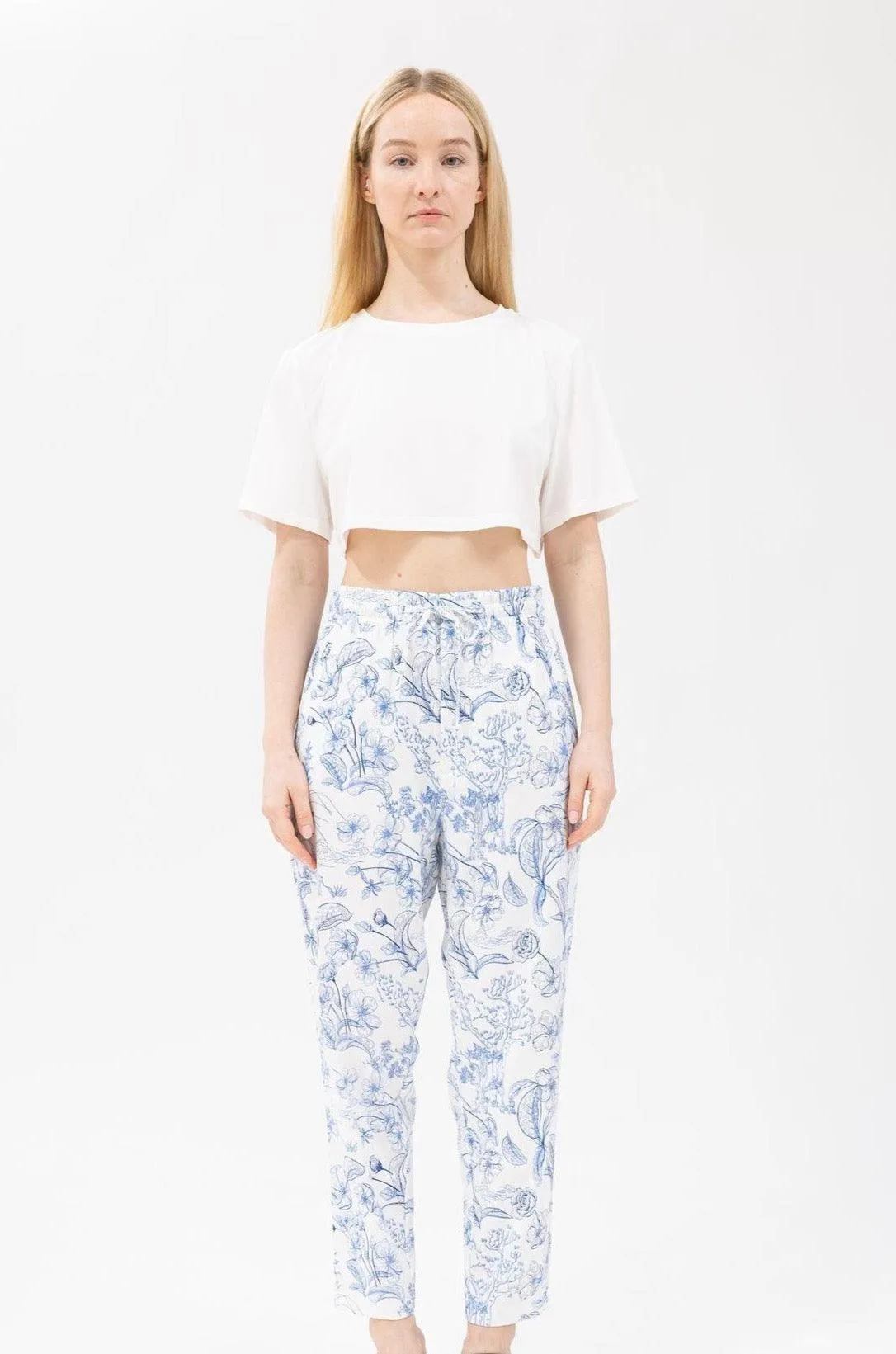 Bamboo Patterned Relax Pants