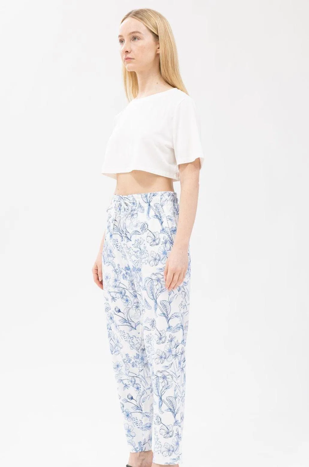 Bamboo Patterned Relax Pants