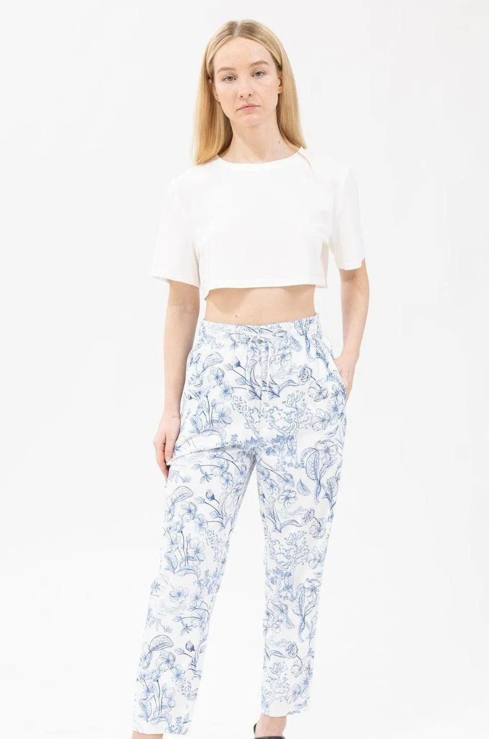 Bamboo Patterned Relax Pants