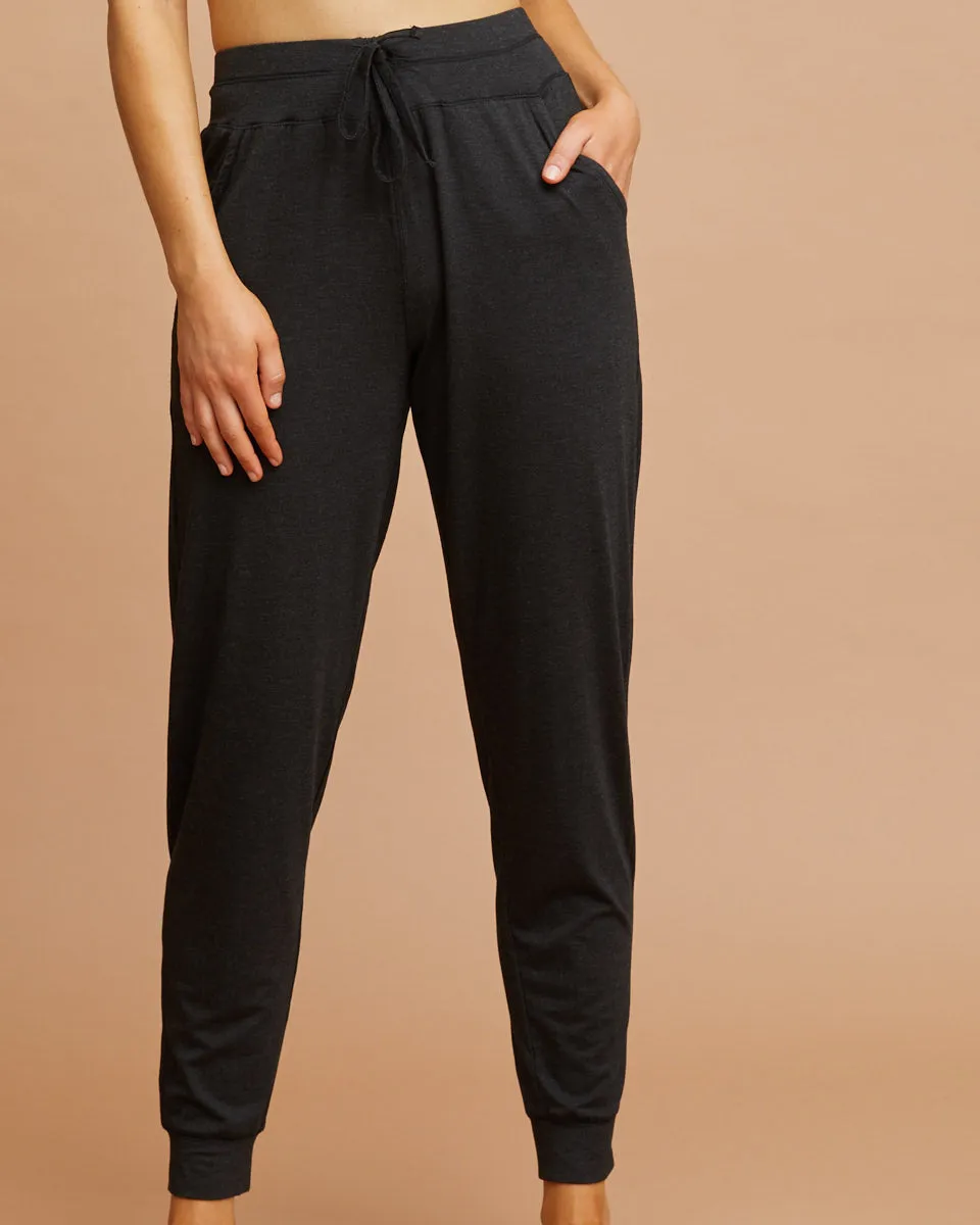 Bamboo Post Pregnancy Lounge Pants - Black