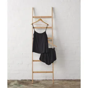 Bamboo Pyjama Set - Cami and Shorts in Black