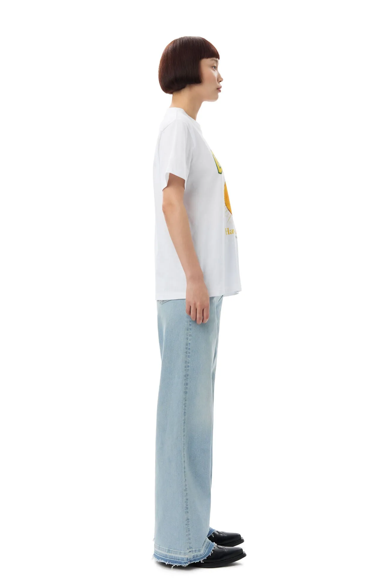 Basic Jersey Peach Relaxed T-shirt