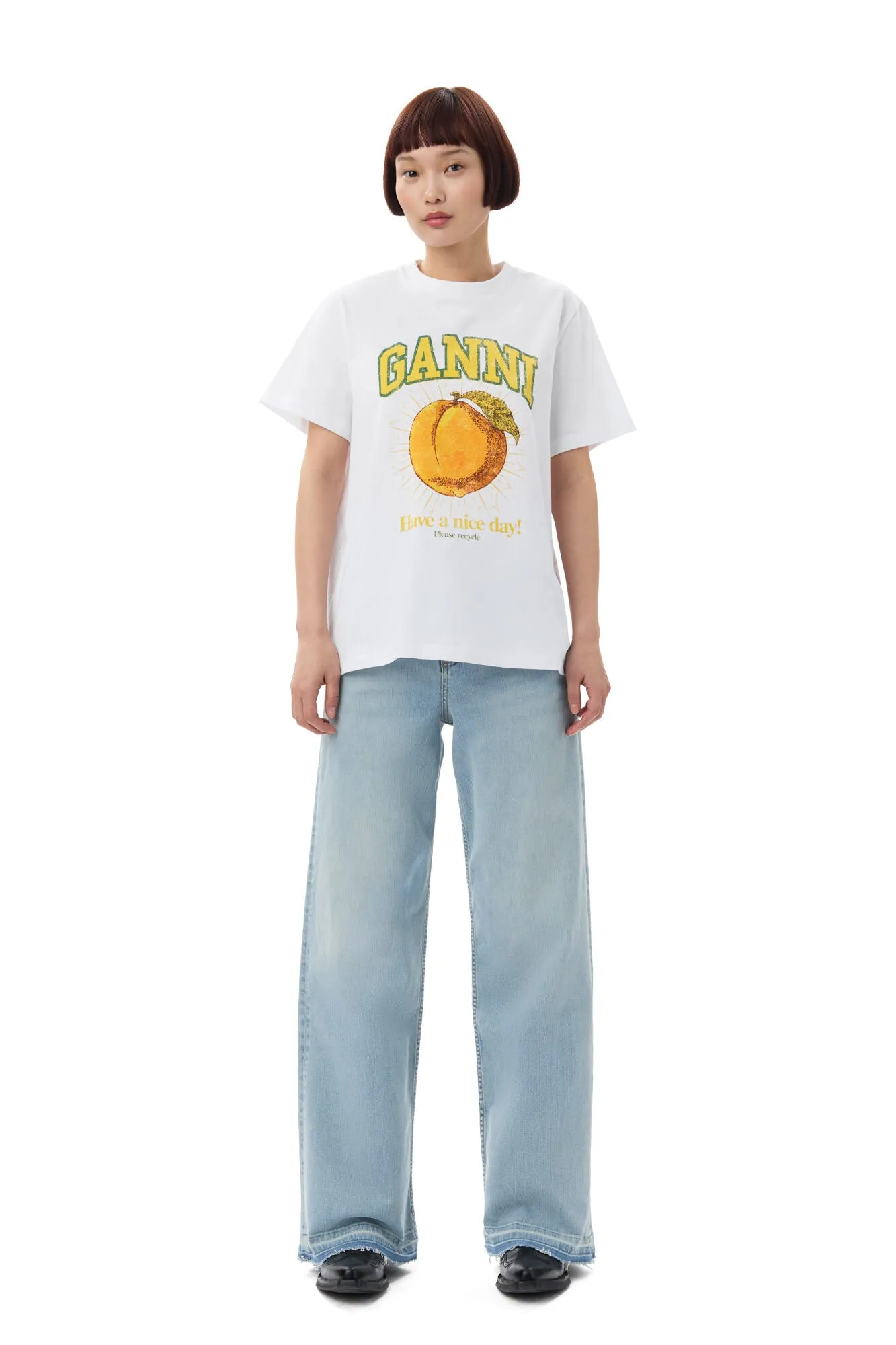 Basic Jersey Peach Relaxed T-shirt