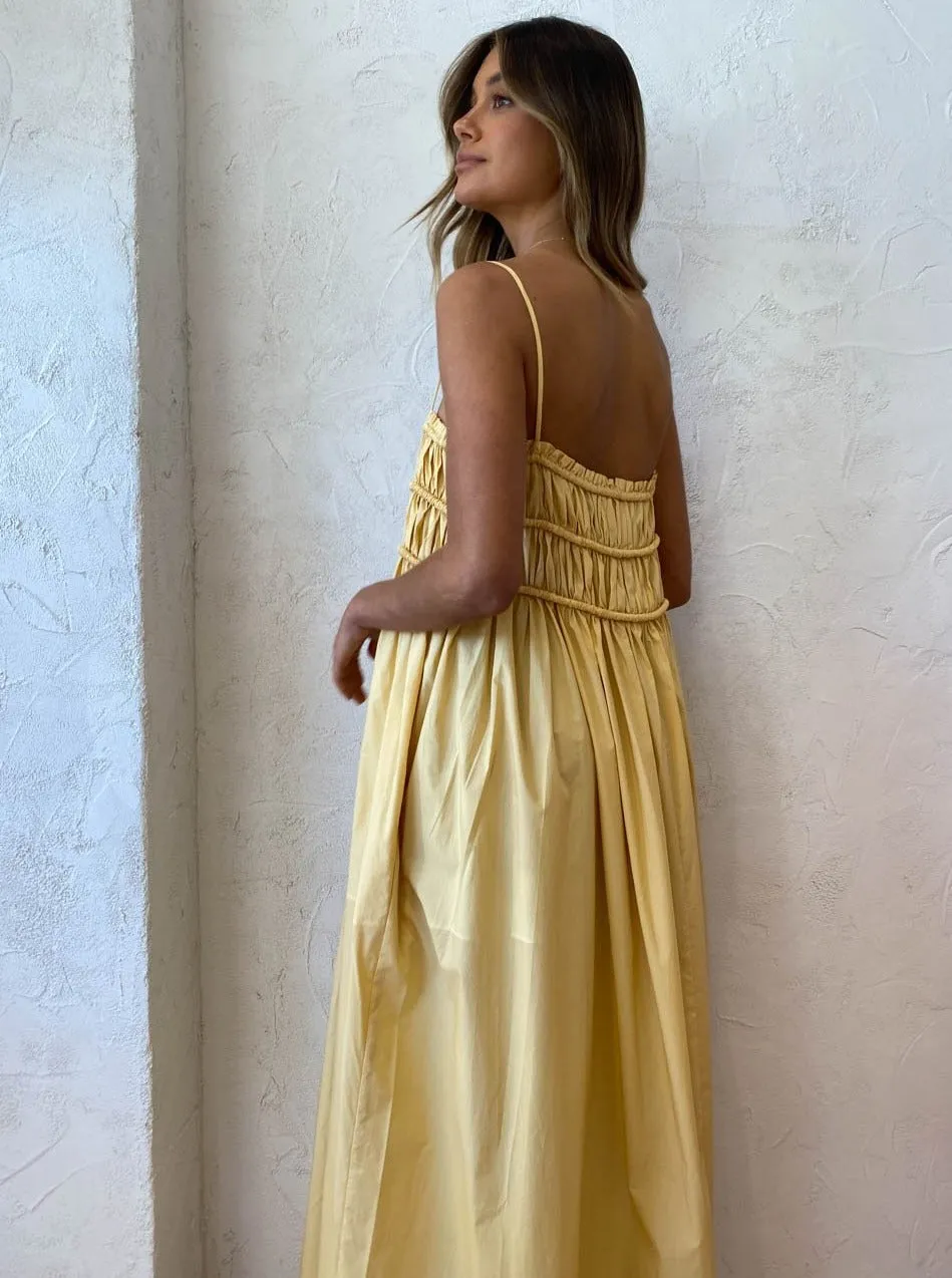Bec and Bridge Eli Maxi Dress in Straw