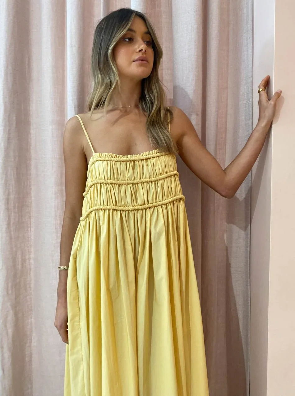 Bec and Bridge Eli Maxi Dress in Straw