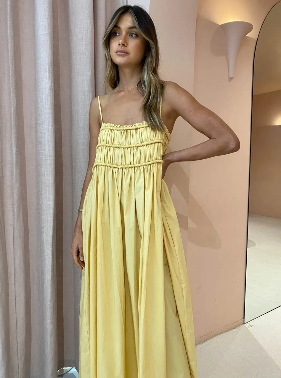 Bec and Bridge Eli Maxi Dress in Straw
