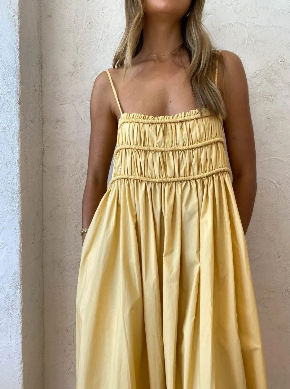 Bec and Bridge Eli Maxi Dress in Straw