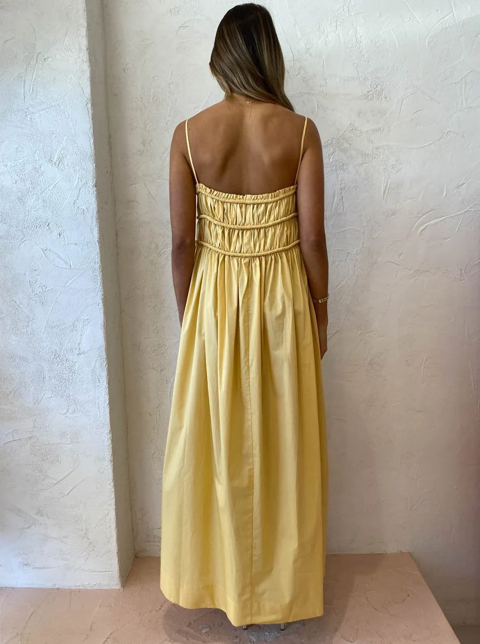 Bec and Bridge Eli Maxi Dress in Straw