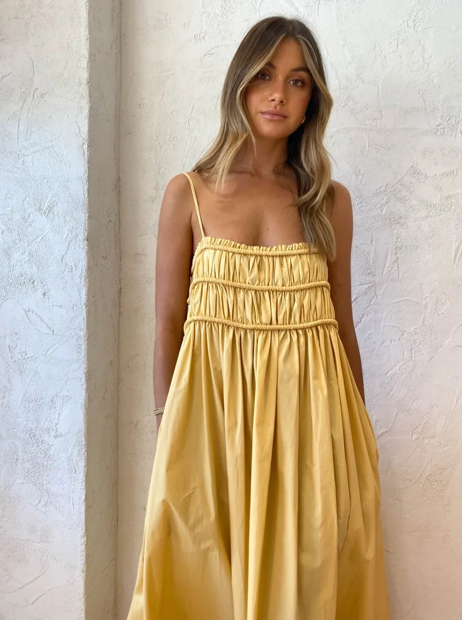Bec and Bridge Eli Maxi Dress in Straw