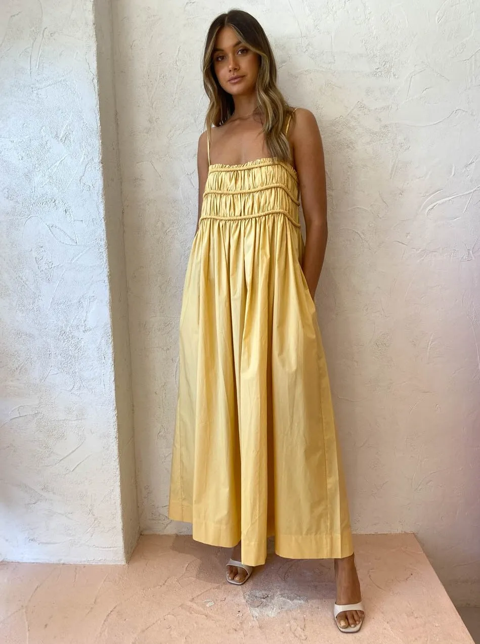 Bec and Bridge Eli Maxi Dress in Straw