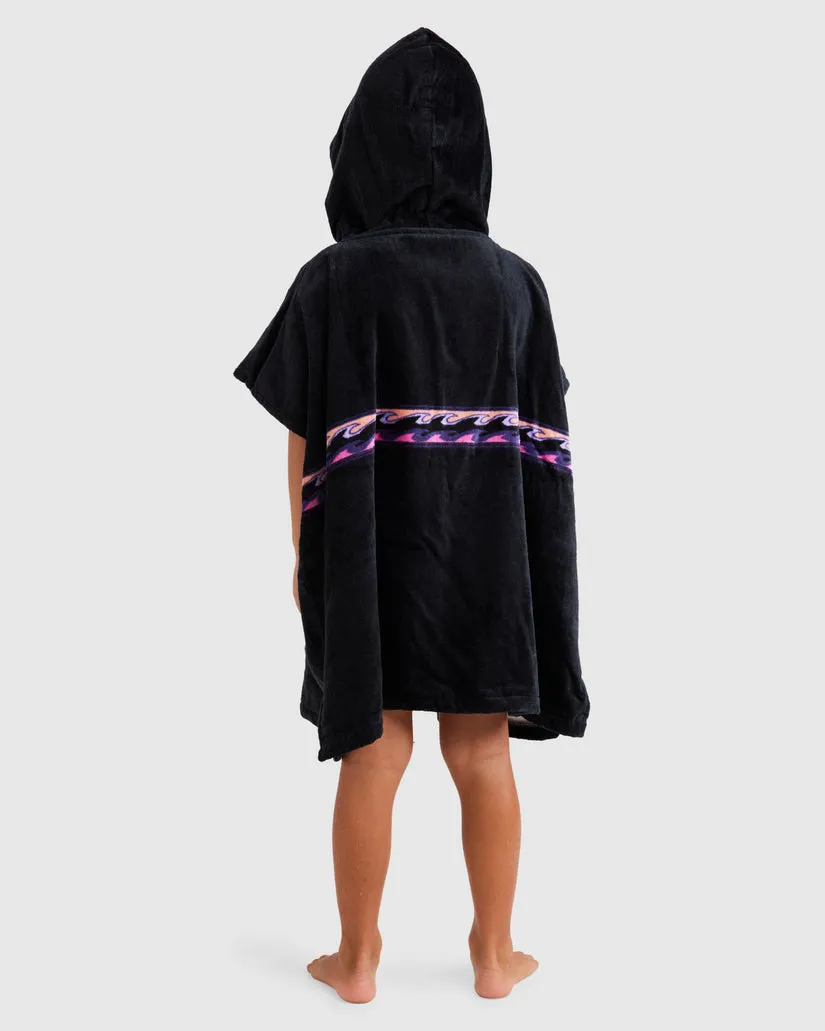 BILLABONG Groms Hooded Towel - BLACK