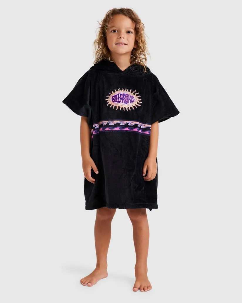 BILLABONG Groms Hooded Towel - BLACK