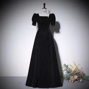 Black a line evening dress new prom dress party gowns     fg222