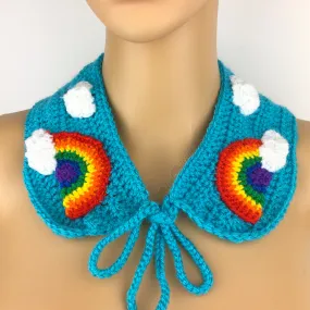 Bright Rainbow Cloud Collar (Turquoise)