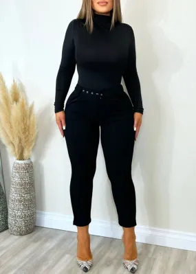 Casual Crush Pants Black