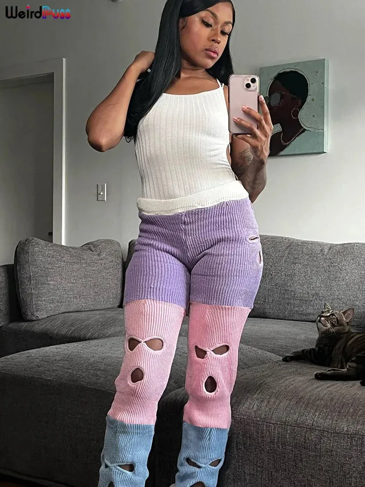 Cherry Knit Pants