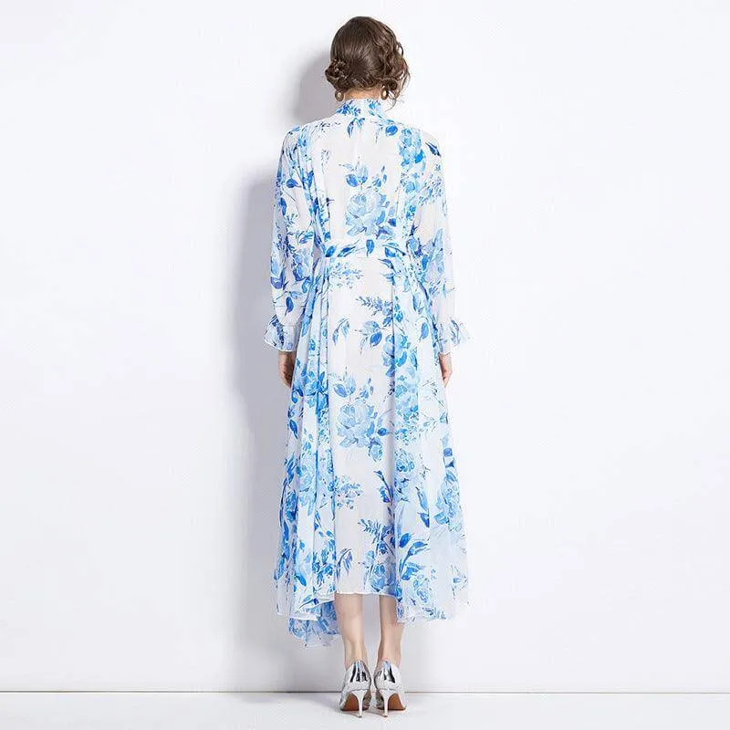 Chic French Vacation Midi Dress for Women