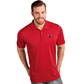 Chicago Bulls Antigua  Mens Dark Red Tribute Polo