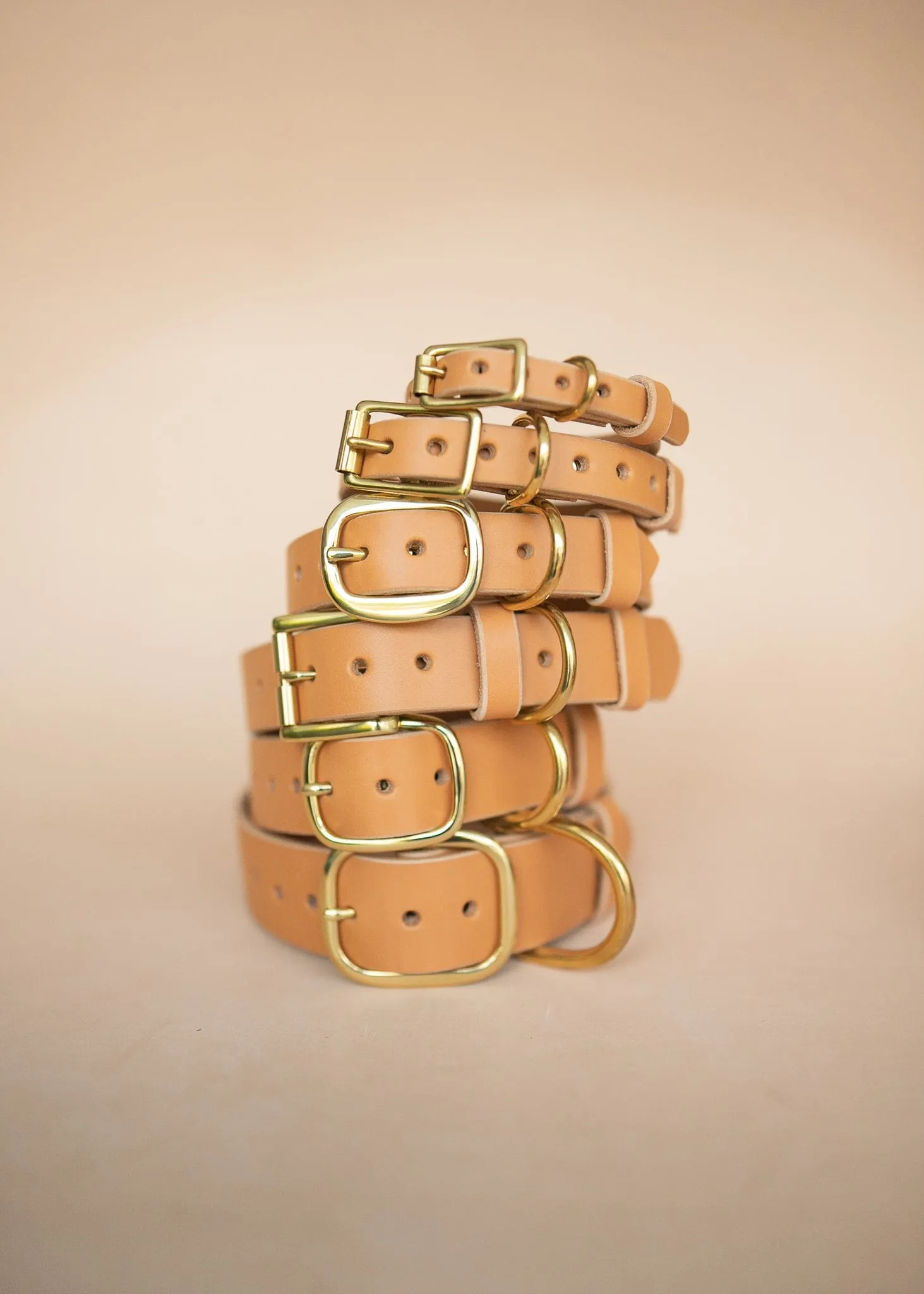 Classic Dog Collar - 12mm - Natural
