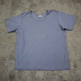 Columbia Sportswear Womens Round Neck T Shirt Short Sleeve 100% Cotton Blue SZ L