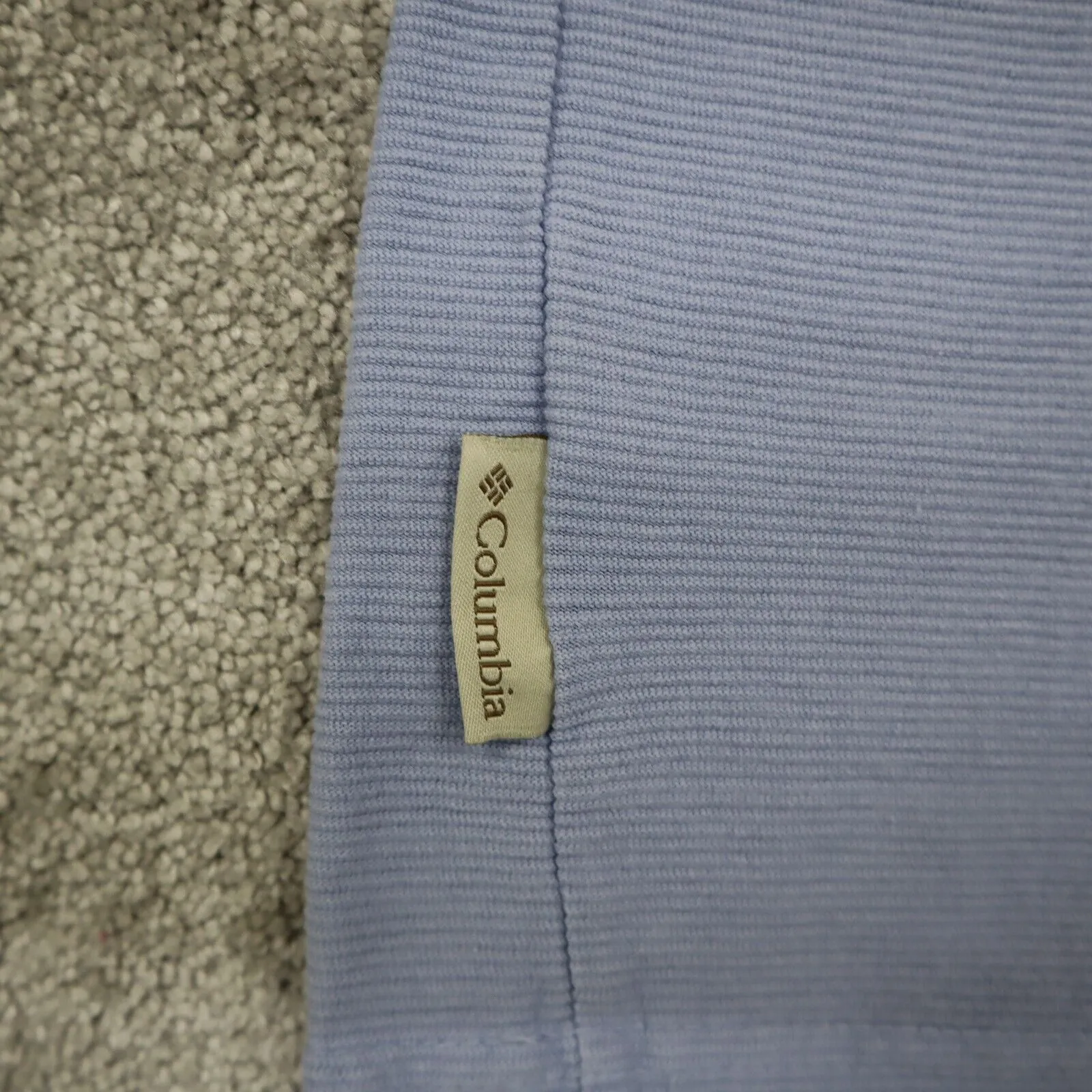 Columbia Sportswear Womens Round Neck T Shirt Short Sleeve 100% Cotton Blue SZ L