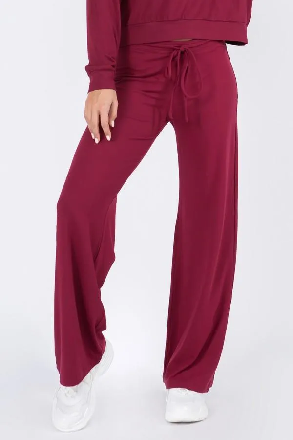 Comfy Wide Leg Drawstring Pants