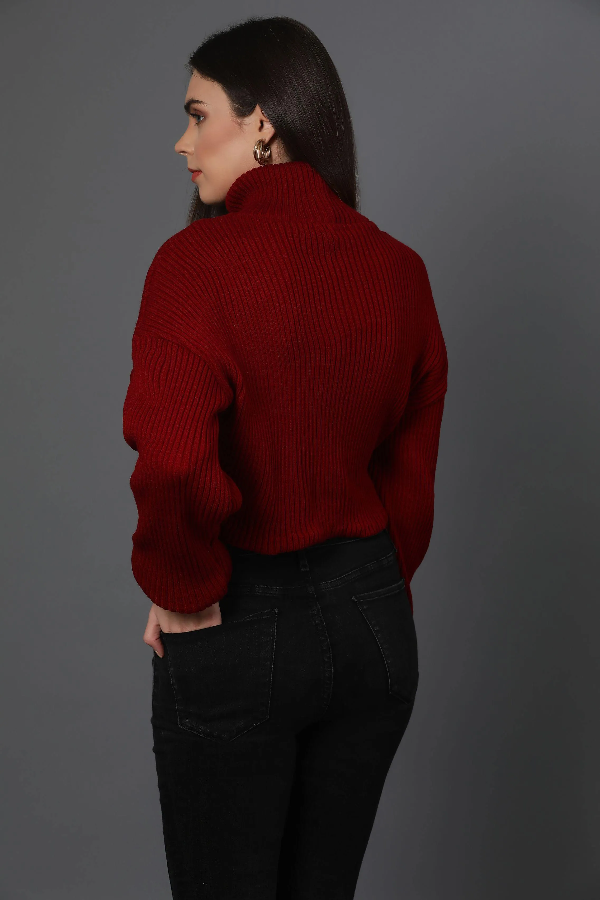 Cropped Knit Jumper