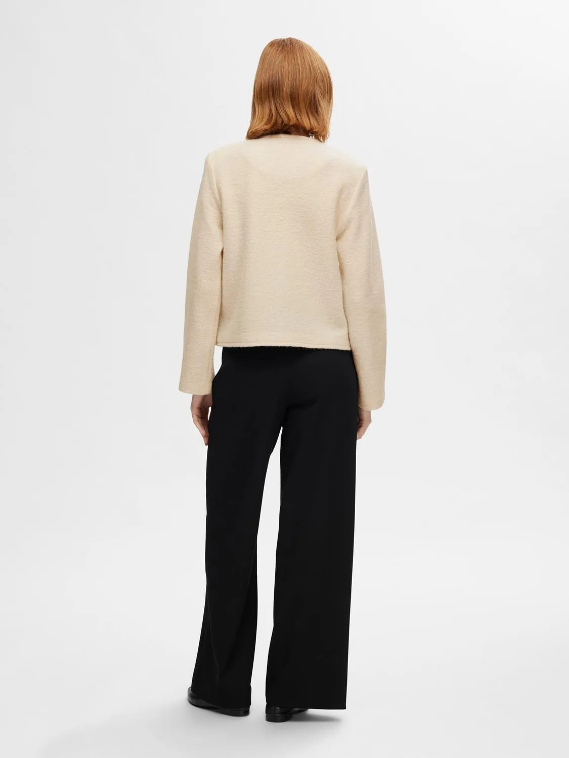 Darla Ls Knit Short Cardigan - Birch