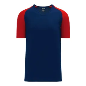 Dryflex V-Neck Pullover Navy-Red Jersey