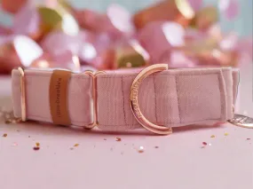 Dusty Pink martingale collar - Water resistant