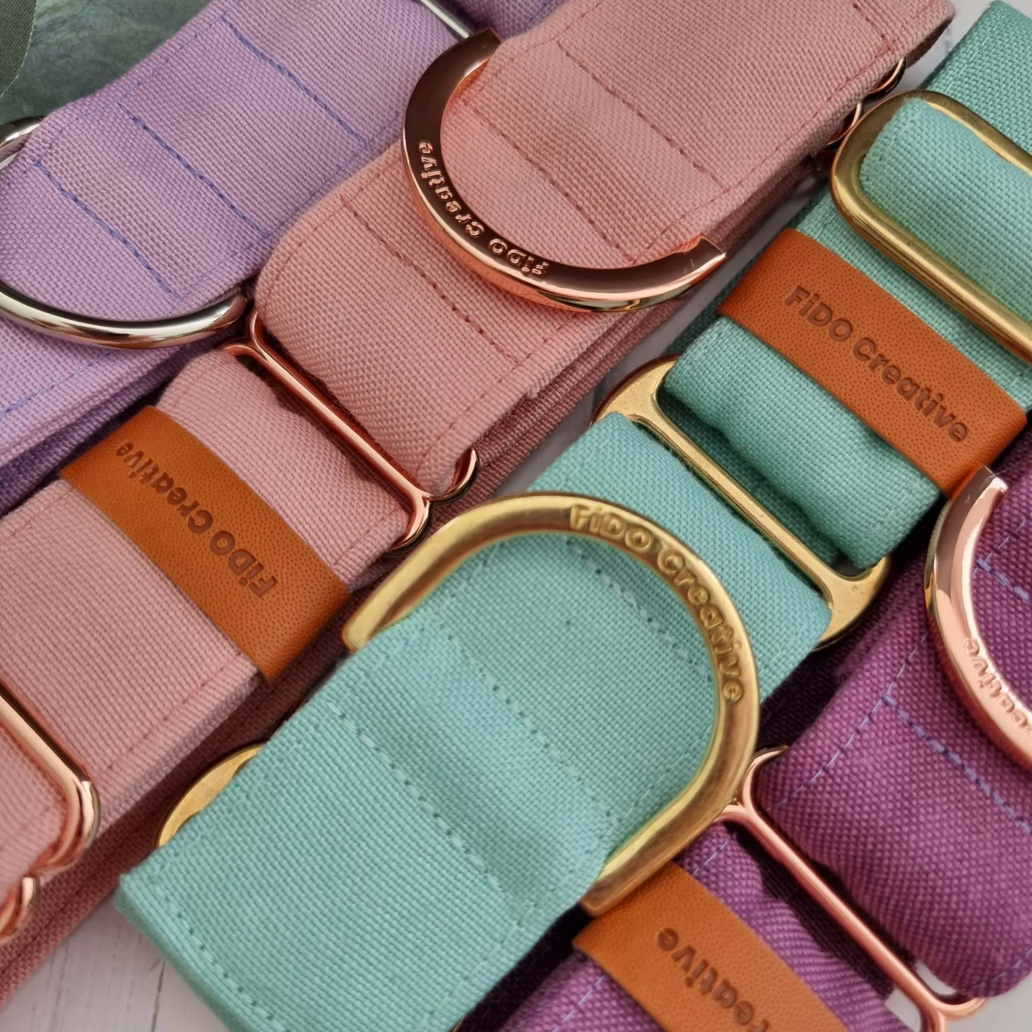 Dusty Pink martingale collar - Water resistant