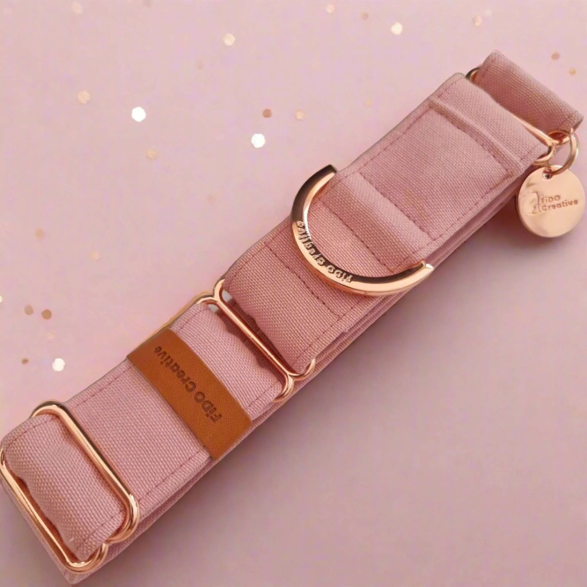 Dusty Pink martingale collar - Water resistant