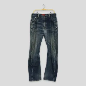 Edwin E Function Faded Blue Jeans Size 32x32.5