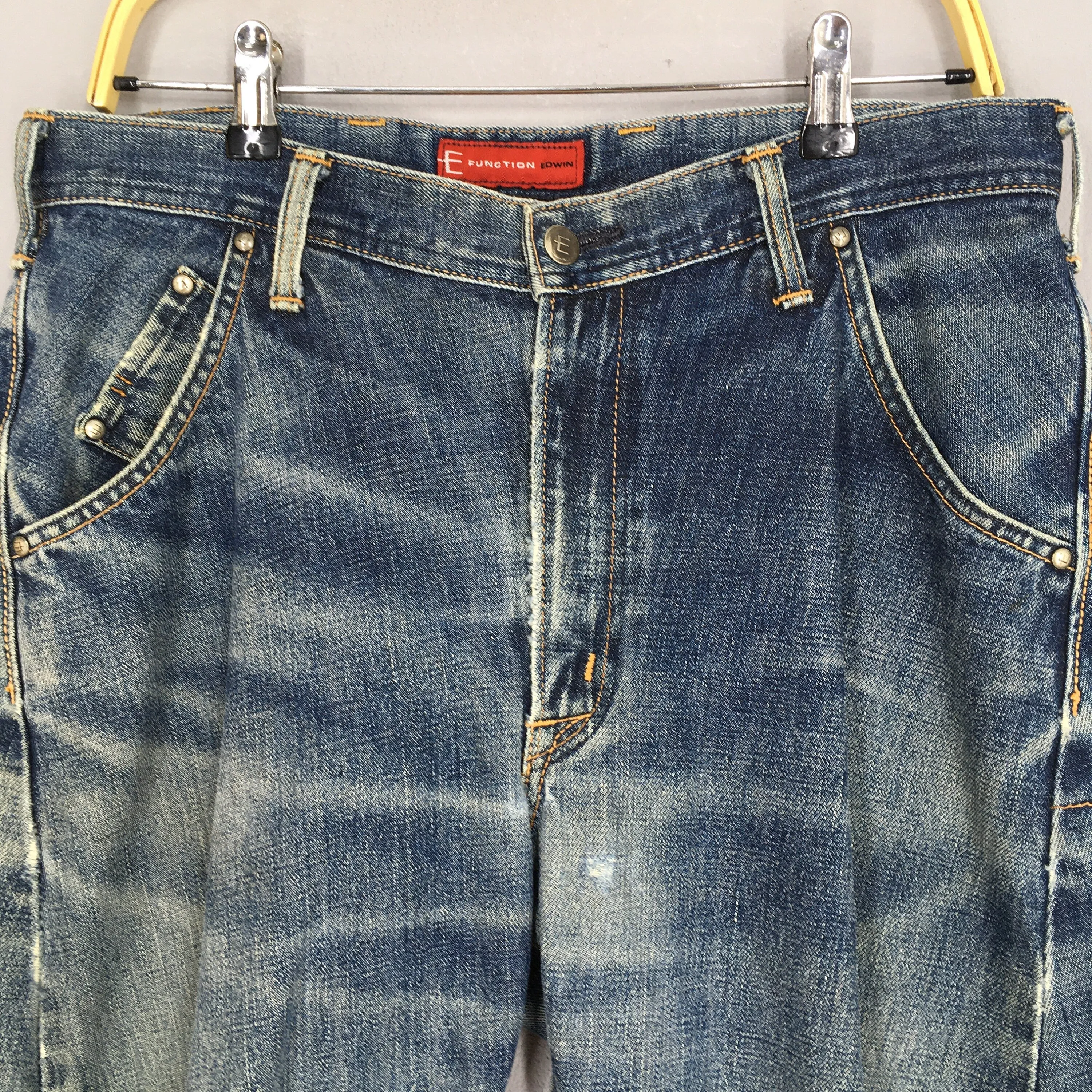 Edwin E Function Faded Blue Jeans Size 32x32.5