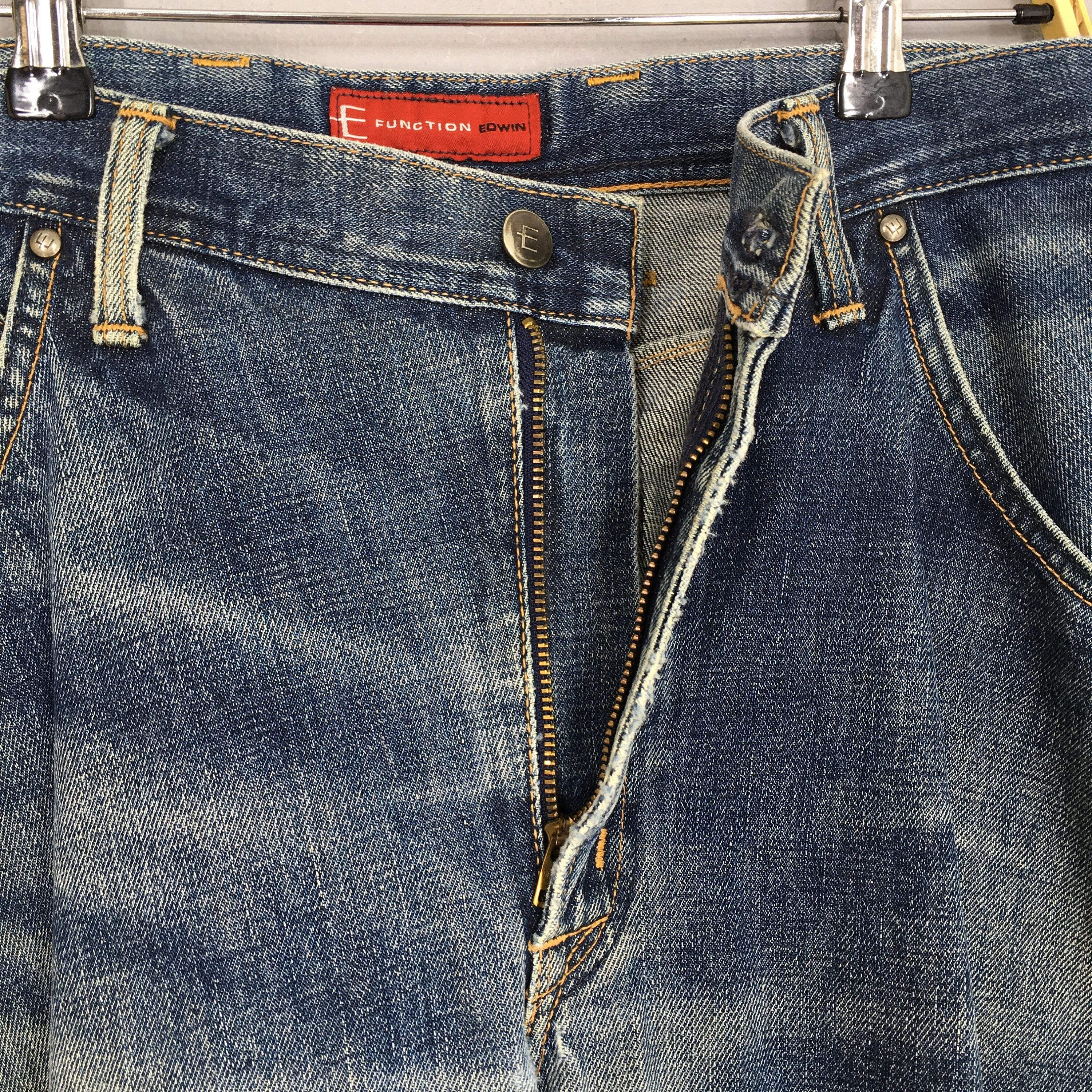 Edwin E Function Faded Blue Jeans Size 32x32.5