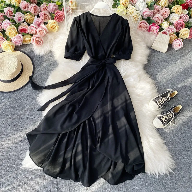 Elegant Midi Dress, Boho Summer Dress For Women