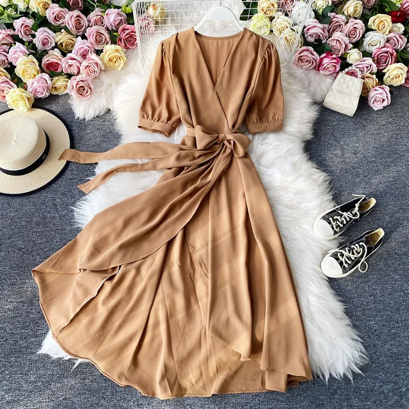 Elegant Midi Dress, Boho Summer Dress For Women