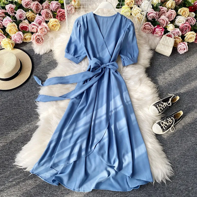 Elegant Midi Dress, Boho Summer Dress For Women