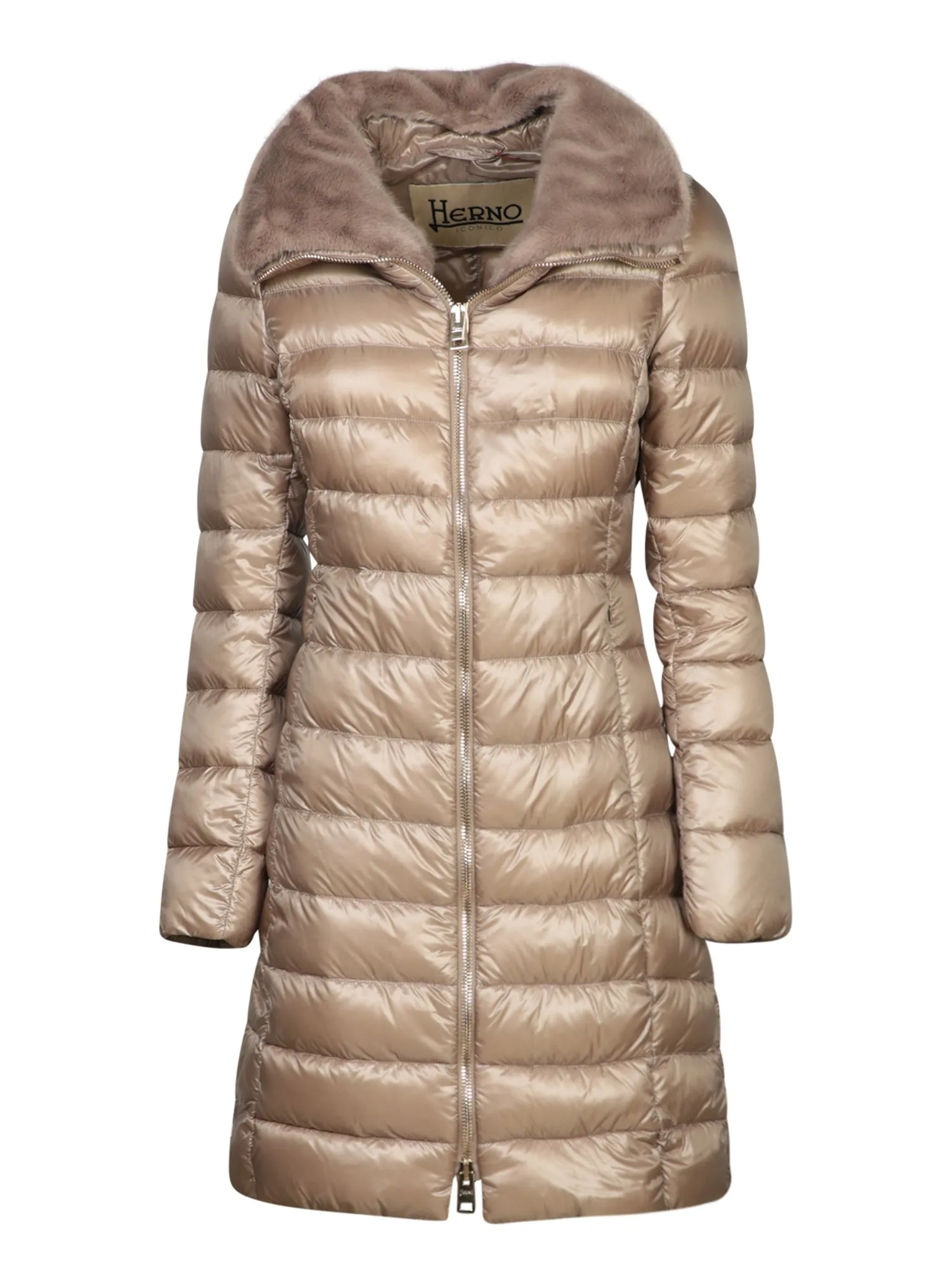 Elisa Long Ecofur TaupeJacket