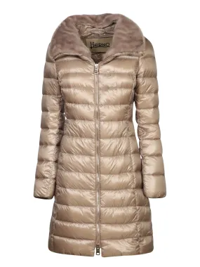 Elisa Long Ecofur TaupeJacket
