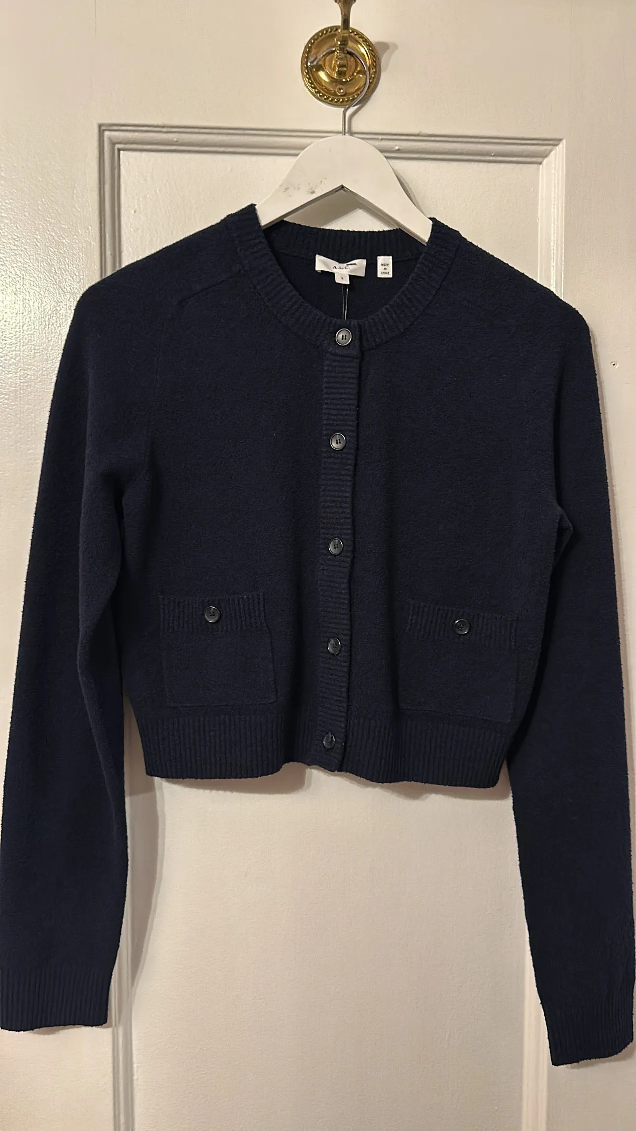 'Elise' Cotton Boucle Cardigan