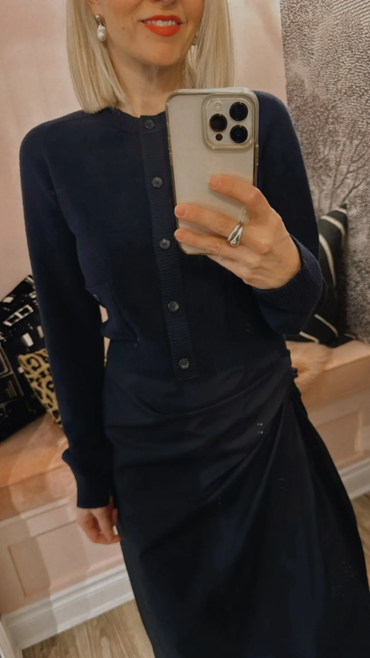 'Elise' Cotton Boucle Cardigan